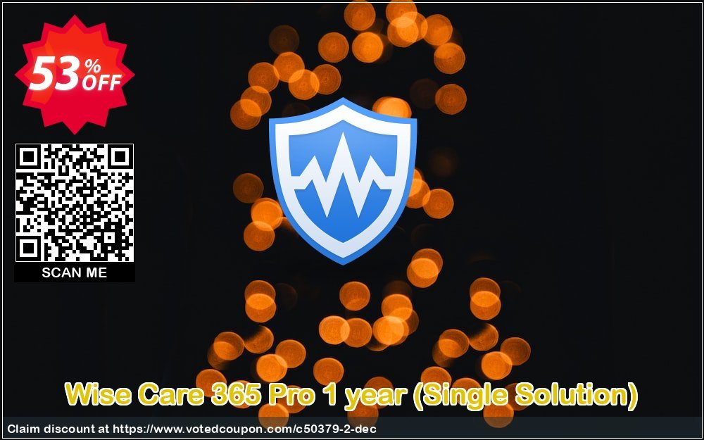 Wise Care 365 Pro Yearly, Single Solution  Coupon, discount 50% OFF Wise Care 365 Pro 1 year (Single Solution), verified. Promotion: Fearsome discounts code of Wise Care 365 Pro 1 year (Single Solution), tested & approved