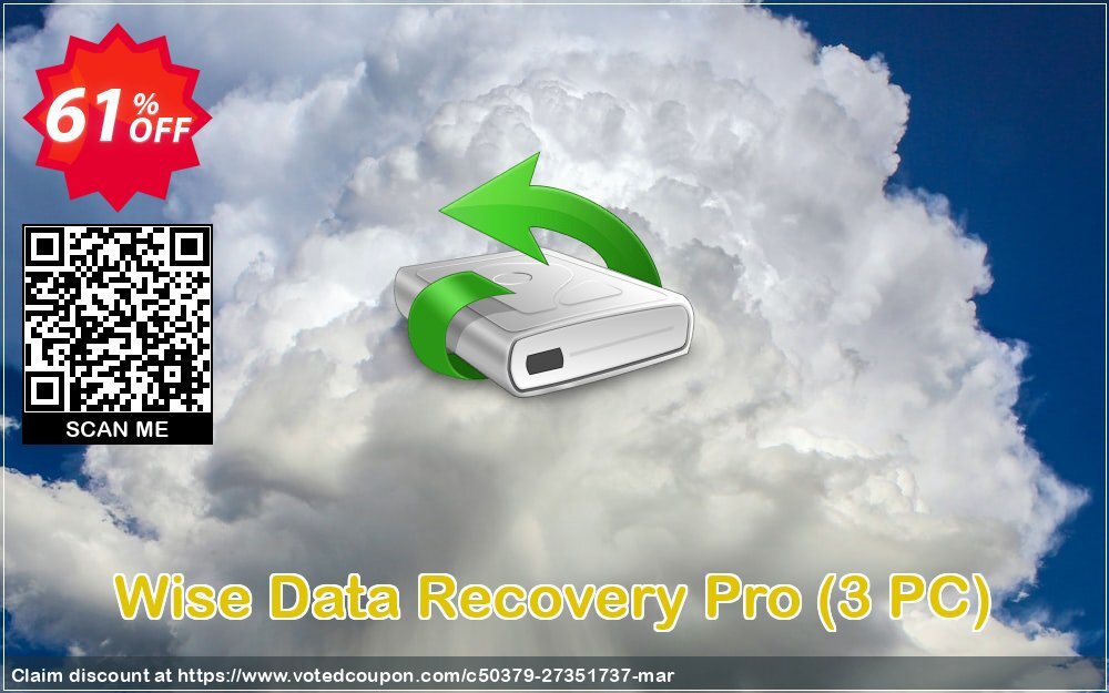 Wise Data Recovery Pro, Monthly / 1 PC  Coupon Code Apr 2024, 51% OFF - VotedCoupon