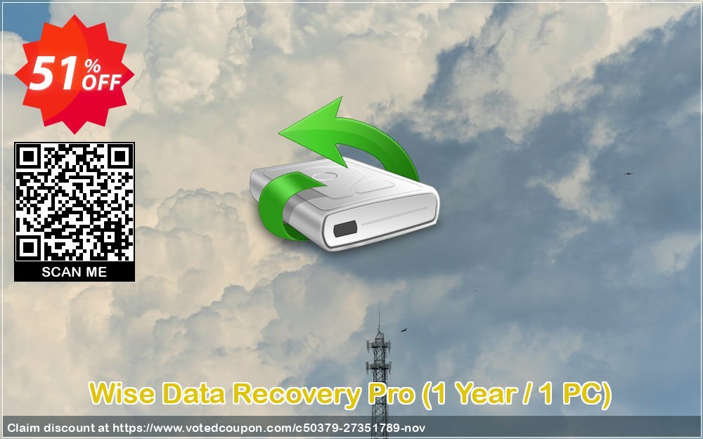 Wise Data Recovery Pro, Yearly / 1 PC  Coupon, discount 50% OFF Wise Data Recovery Pro (1 Year / 1 PC), verified. Promotion: Fearsome discounts code of Wise Data Recovery Pro (1 Year / 1 PC), tested & approved