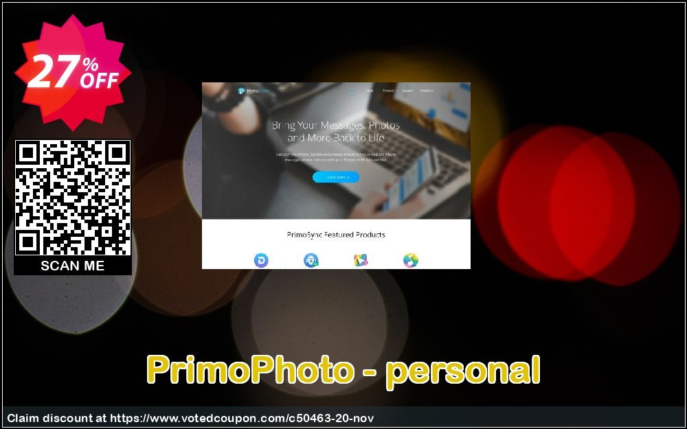 PrimoPhoto - personal Coupon, discount PrimoSync discount codes (50463). Promotion: PrimoSync discount promo (50463)