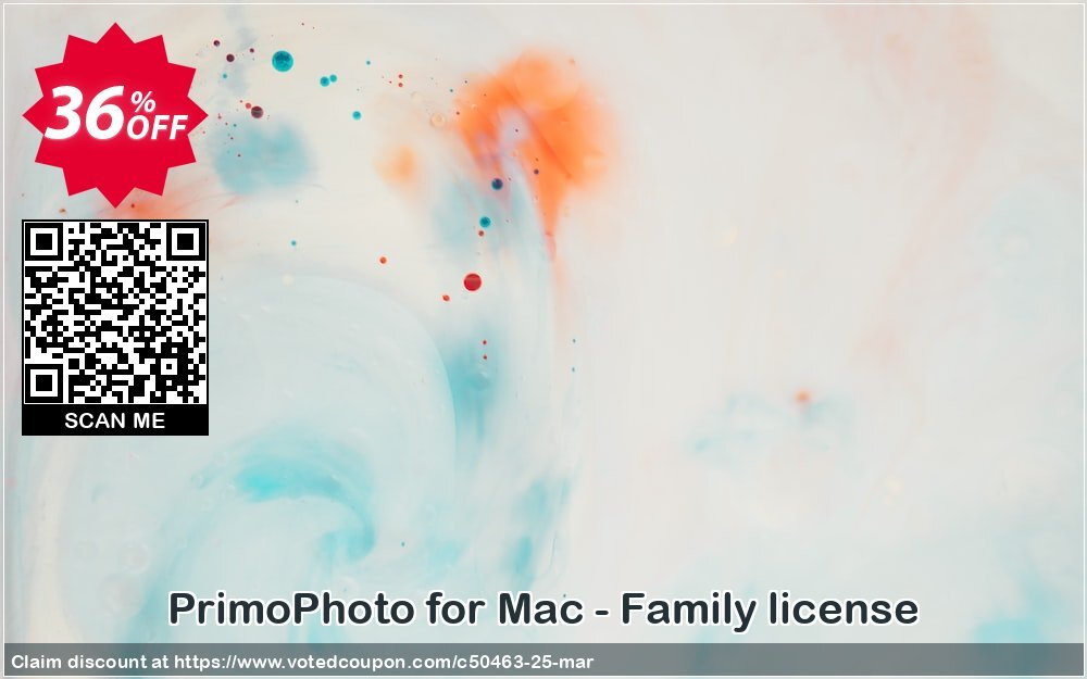 PrimoPhoto for MAC - Family Plan Coupon, discount PrimoSync discount codes (50463). Promotion: PrimoSync discount promo (50463)