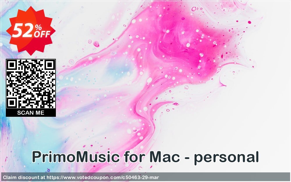 PrimoMusic for MAC - personal Coupon, discount PrimoSync discount codes (50463). Promotion: PrimoSync discount promo (50463)