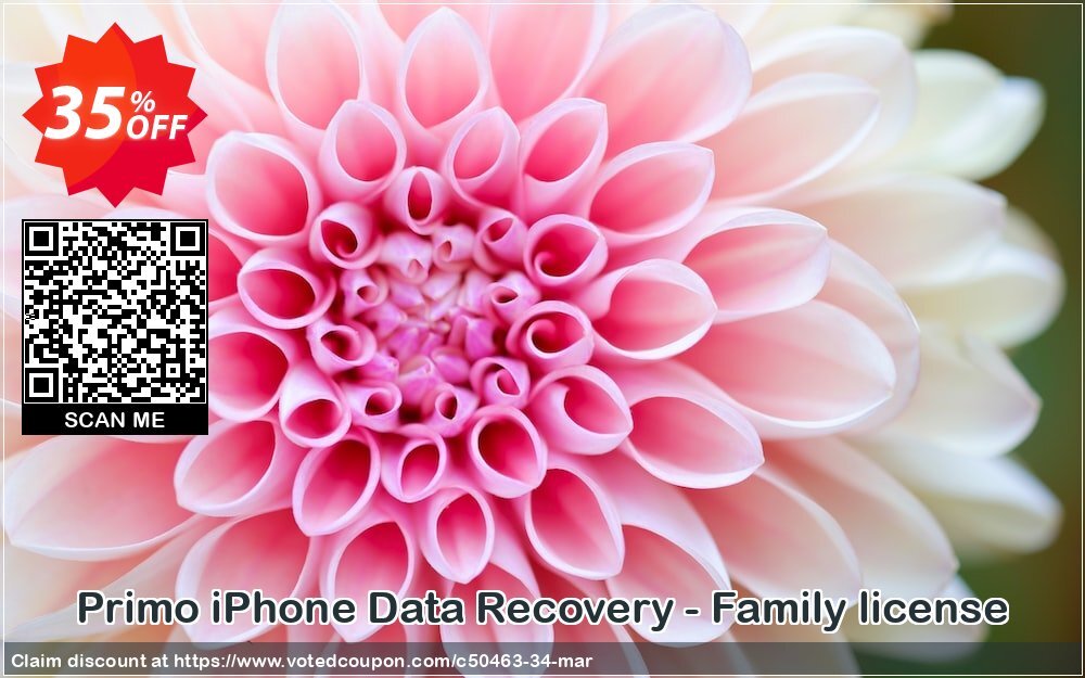 Primo iPhone Data Recovery - Family Plan Coupon, discount PrimoSync discount codes (50463). Promotion: PrimoSync discount promo (50463)