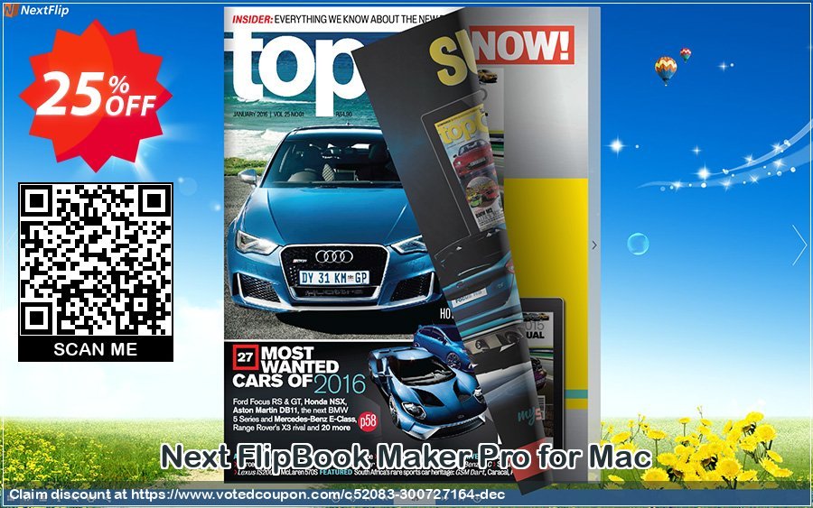 Next FlipBook Maker Pro for MAC Coupon, discount 25% OFF Next FlipBook Maker Pro for Mac	 Oct 2024. Promotion: Excellent deals code of Next FlipBook Maker Pro for Mac	, tested in October 2024