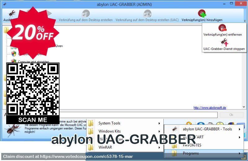 abylon UAC-GRABBER Coupon, discount 20% OFF abylon UAC-GRABBER, verified. Promotion: Big sales code of abylon UAC-GRABBER, tested & approved