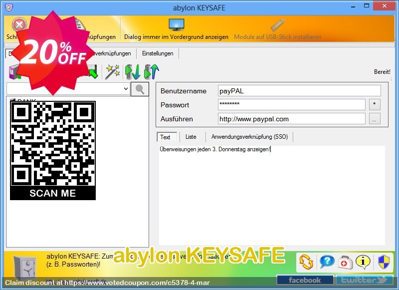 abylon KEYSAFE Coupon Code Apr 2024, 20% OFF - VotedCoupon