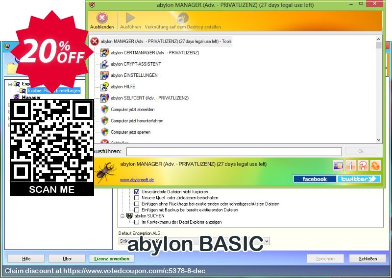 abylon BASIC Coupon, discount 20% OFF abylon BASIC, verified. Promotion: Big sales code of abylon BASIC, tested & approved