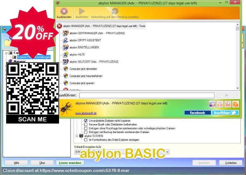 abylon BASIC Coupon, discount 20% OFF abylon BASIC, verified. Promotion: Big sales code of abylon BASIC, tested & approved