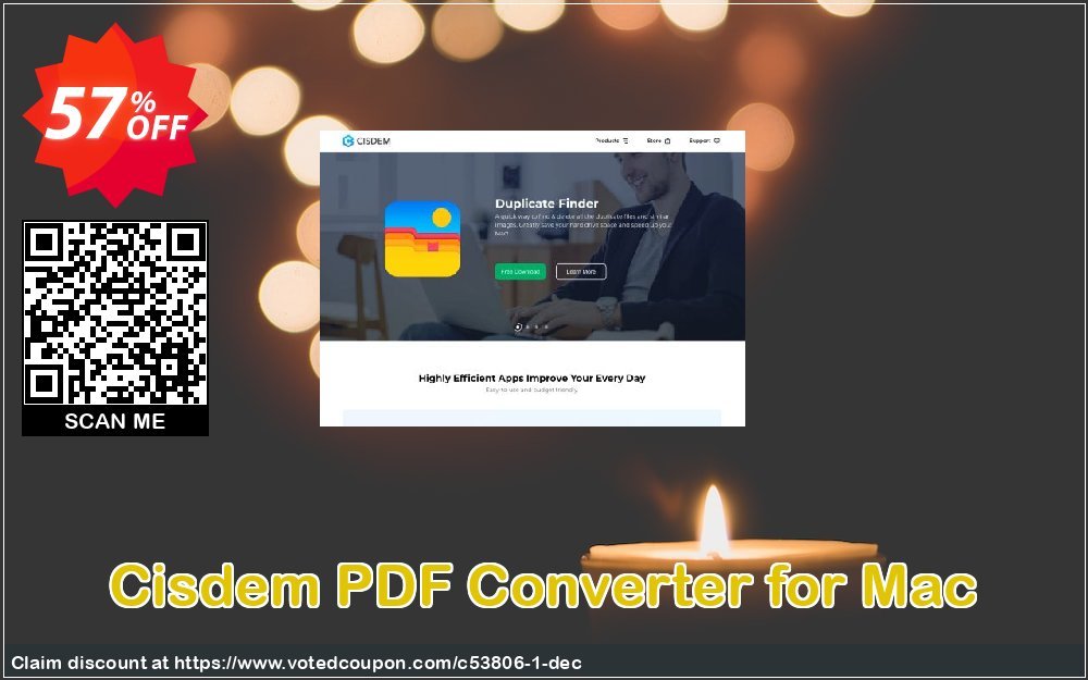 Cisdem PDF Converter for MAC Coupon, discount Cisdem PDFConverter for Mac - 1 Year License awful deals code 2024. Promotion: Promo code of Cisdem.com