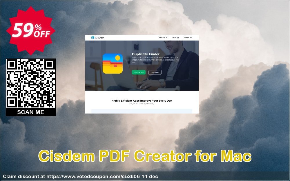 Cisdem PDF Creator for MAC Coupon Code Apr 2024, 59% OFF - VotedCoupon