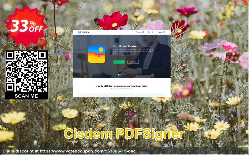 Cisdem PDFSigner Coupon, discount Cisdem PDFSigner for Mac - Single License big promotions code 2024. Promotion: Promo code of Cisdem.com