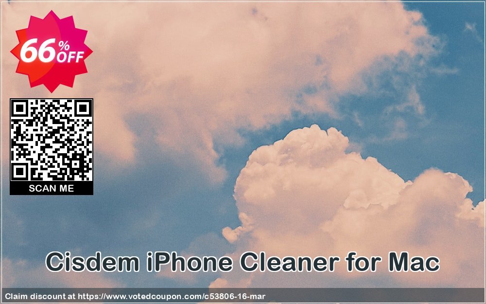 Cisdem iPhone Cleaner for MAC Coupon, discount Cisdem iPhoneCleaner for Mac - Single License best discounts code 2024. Promotion: Promo code of Cisdem.com