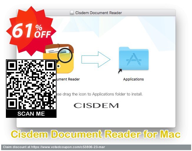 Cisdem Document Reader for MAC Coupon, discount Discount from Cisdem Inc (53806). Promotion: Promo code of Cisdem.com