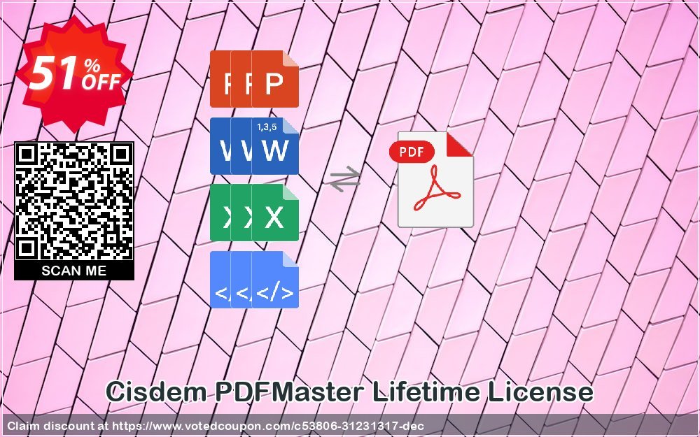 Cisdem PDFMaster Lifetime Plan Coupon, discount Cisdem PDFMaster for Mac - Lifetime License Excellent promotions code 2024. Promotion: Excellent promotions code of Cisdem PDFMaster for Mac - Lifetime License 2024