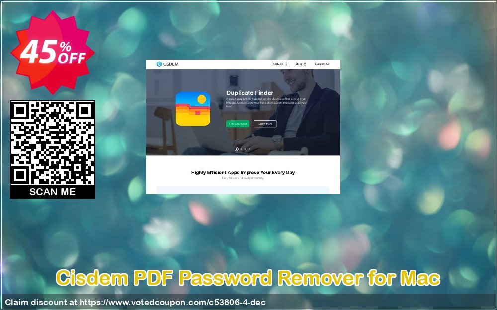 Cisdem PDF Password Remover for MAC Coupon, discount Discount from Cisdem Inc (53806). Promotion: Promo code of Cisdem.com