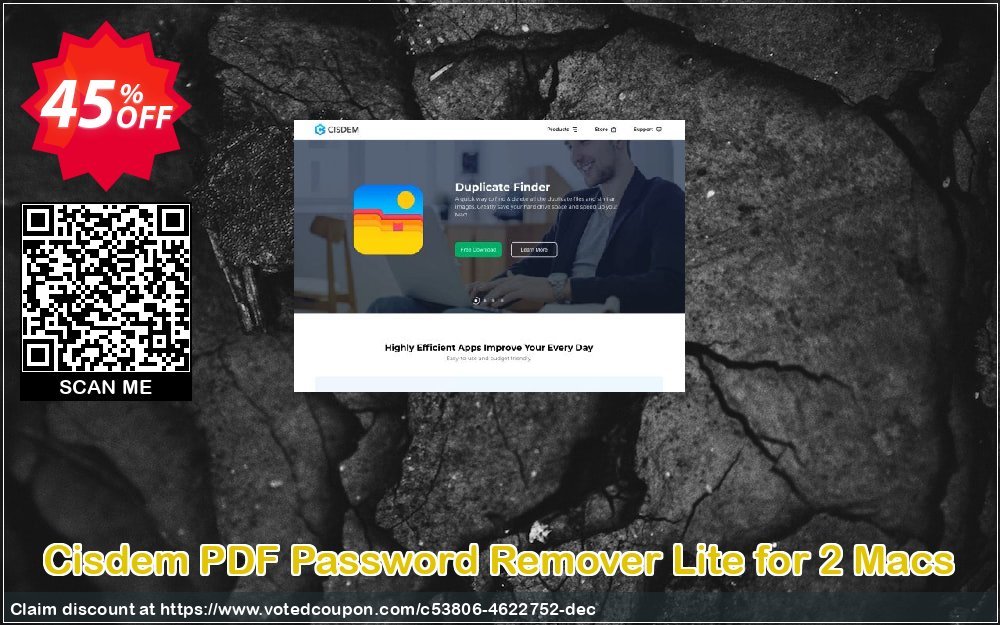 Cisdem PDF Password Remover Lite for 2 MACs Coupon Code Apr 2024, 45% OFF - VotedCoupon