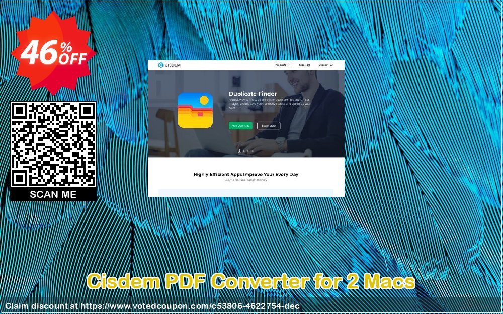 Cisdem PDF Converter for 2 MACs Coupon, discount Cisdem PDFConverter for Mac - 1 Year License for 2 Macs dreaded promo code 2023. Promotion: dreaded promo code of Cisdem PDFConverter for Mac - 1 Year License for 2 Macs 2023