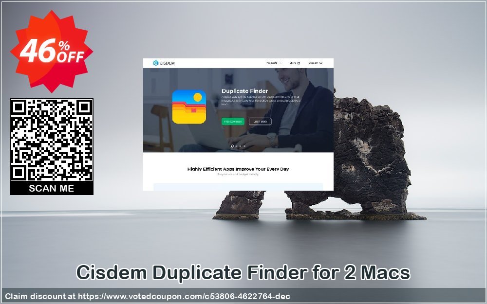 Cisdem Duplicate Finder for 2 MACs Coupon Code Jun 2024, 46% OFF - VotedCoupon