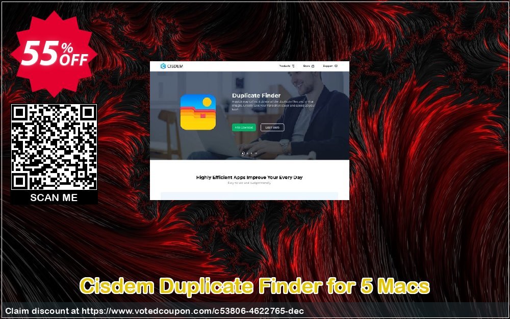 Cisdem Duplicate Finder for 5 MACs Coupon Code Jun 2024, 55% OFF - VotedCoupon