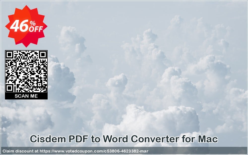 Cisdem PDF to Word Converter for MAC Coupon, discount Cisdem PDFtoWordConverter for Mac - Single License super offer code 2024. Promotion: super offer code of Cisdem PDFtoWordConverter for Mac - Single License 2024