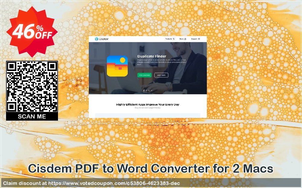 Cisdem PDF to Word Converter for 2 MACs Coupon, discount Cisdem PDFtoWordConverter for Mac - License for 2 Macs best discount code 2024. Promotion: best discount code of Cisdem PDFtoWordConverter for Mac - License for 2 Macs 2024