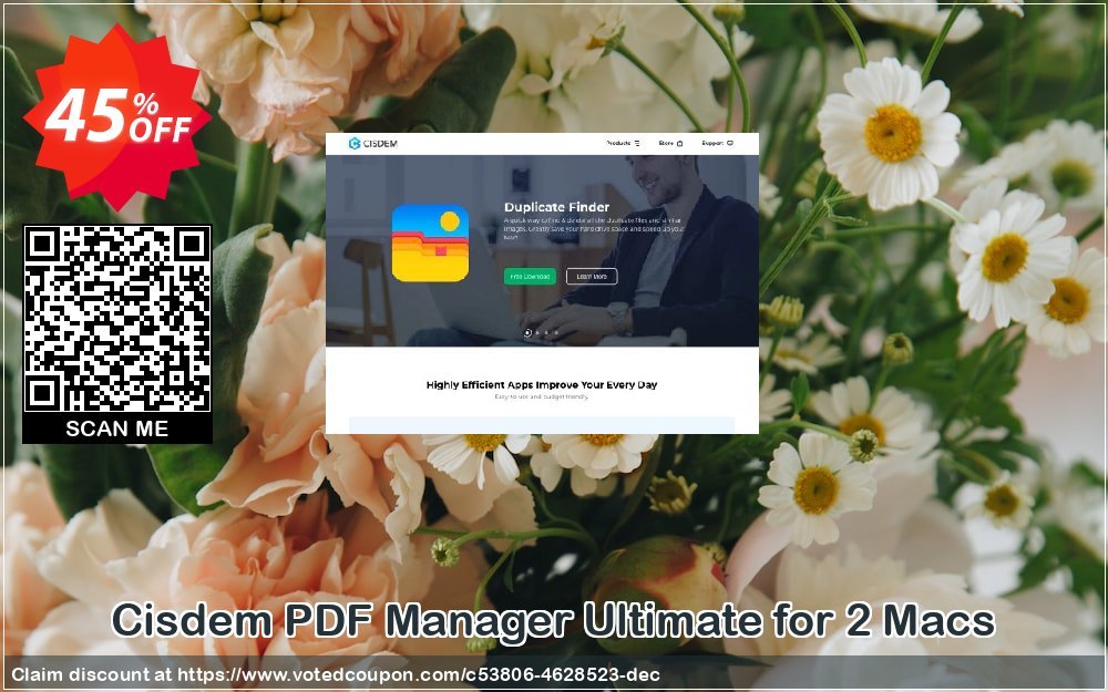 Cisdem PDF Manager Ultimate for 2 MACs Coupon Code Apr 2024, 45% OFF - VotedCoupon