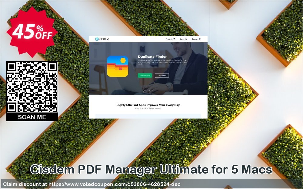 Cisdem PDF Manager Ultimate for 5 MACs Coupon Code Apr 2024, 45% OFF - VotedCoupon