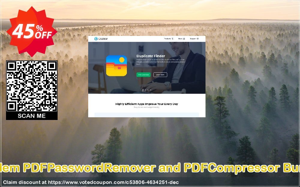 Cisdem PDFPasswordRemover and PDFCompressor Bundle Coupon Code Apr 2024, 45% OFF - VotedCoupon