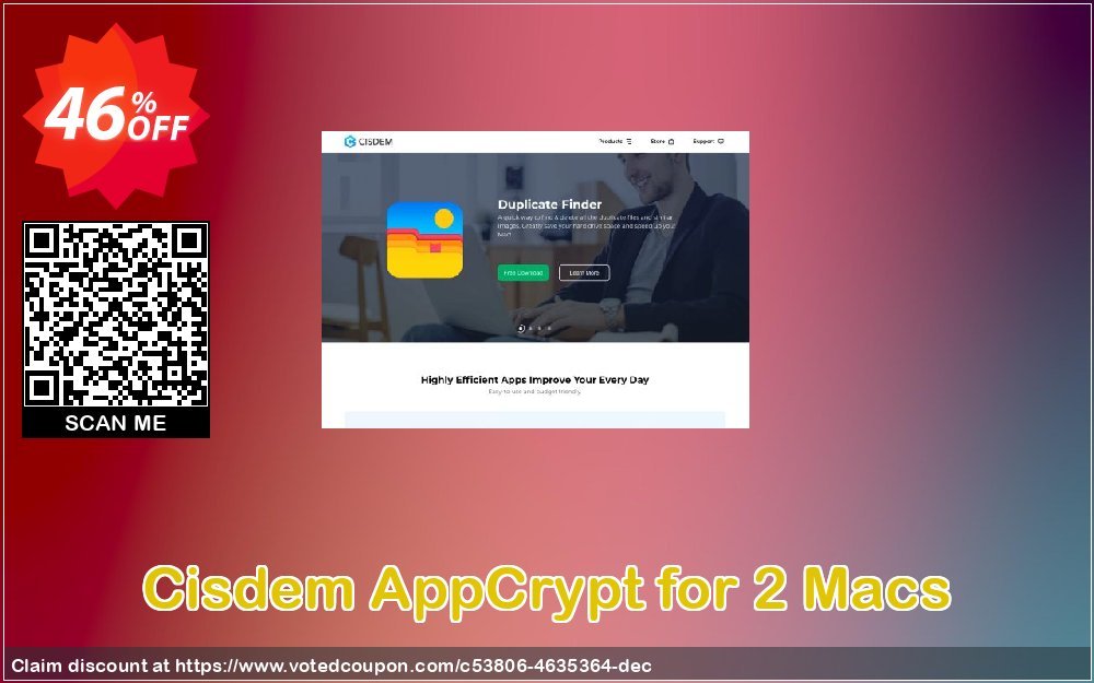 Cisdem AppCrypt for 2 MACs Coupon Code Apr 2024, 46% OFF - VotedCoupon