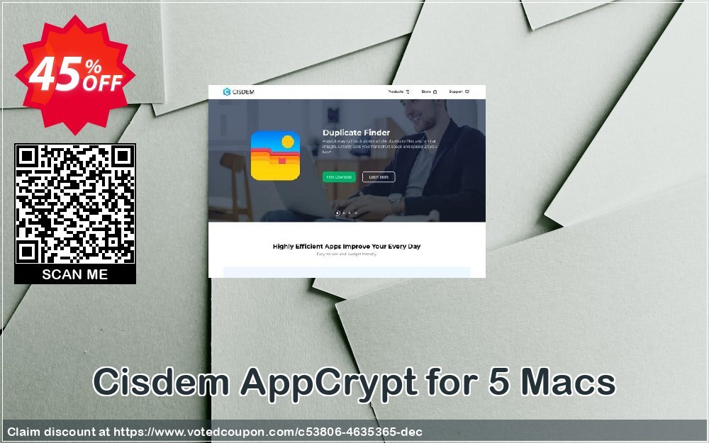 Cisdem AppCrypt for 5 MACs Coupon Code Apr 2024, 45% OFF - VotedCoupon