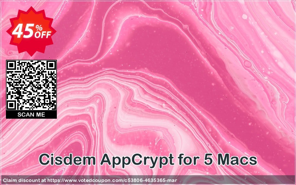 Cisdem AppCrypt for 5 MACs Coupon, discount Cisdem AppCrypt for Mac - 1 Year License for 5 Macs super deals code 2024. Promotion: super deals code of Cisdem AppCrypt for Mac - 1 Year License for 5 Macs 2024