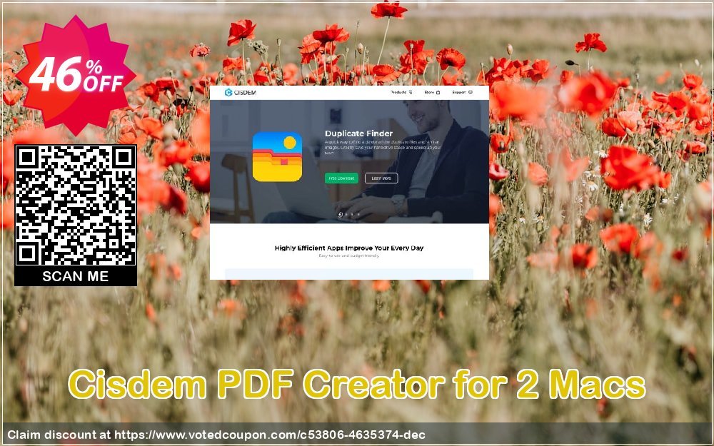 Cisdem PDF Creator for 2 MACs Coupon Code Jun 2024, 46% OFF - VotedCoupon