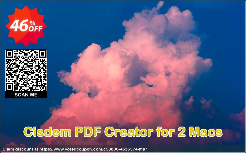 Cisdem PDF Creator for 2 MACs Coupon Code Jun 2024, 46% OFF - VotedCoupon