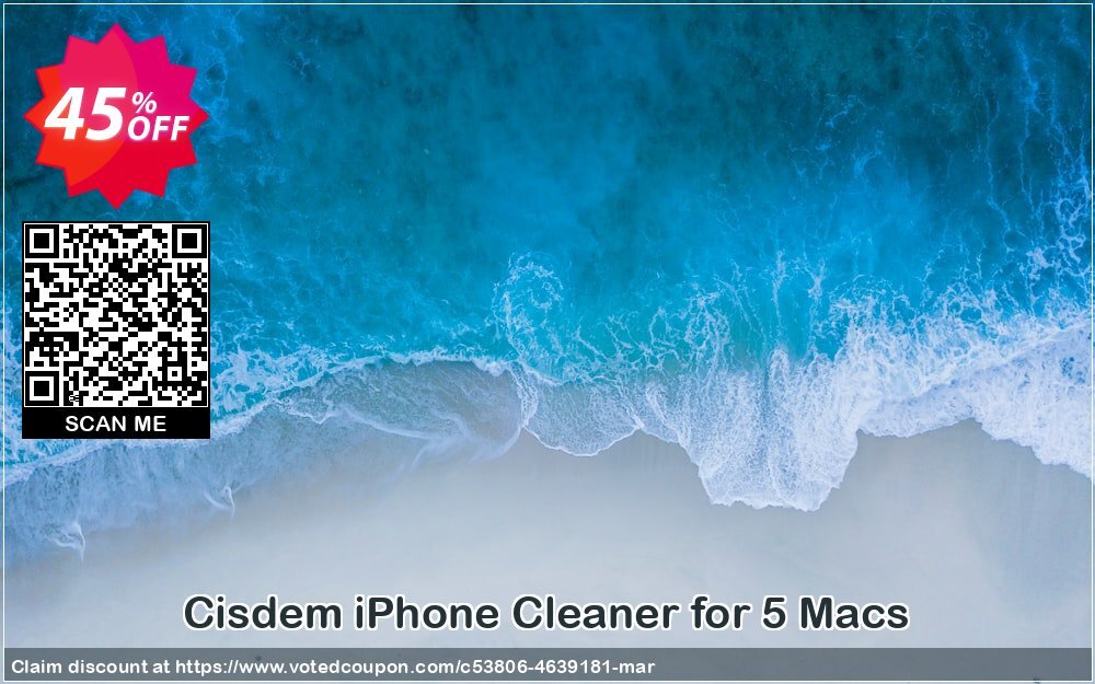 Cisdem iPhone Cleaner for 5 MACs Coupon Code Jun 2024, 45% OFF - VotedCoupon