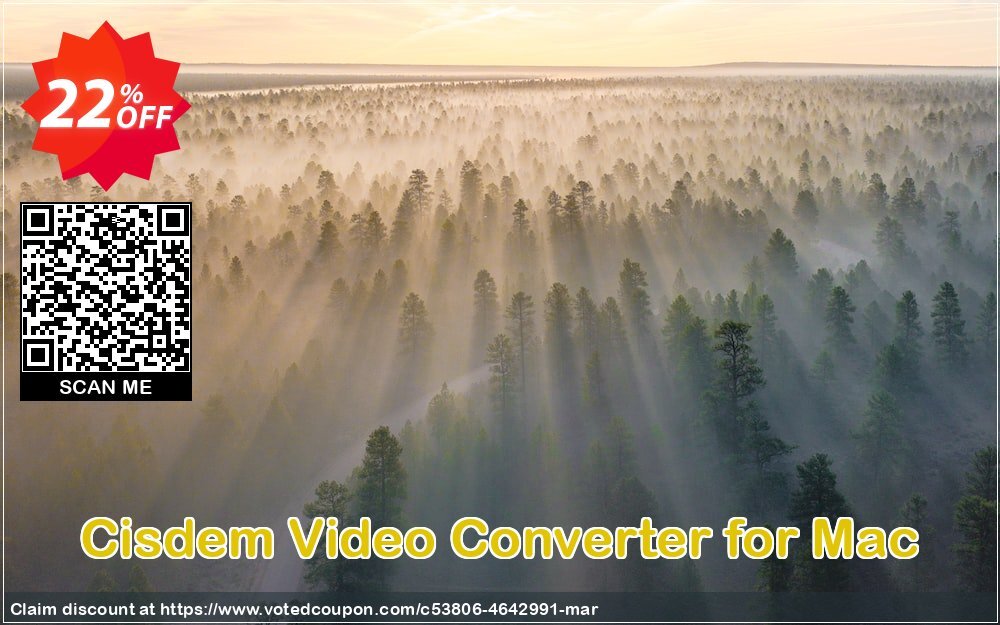 Cisdem Video Converter for MAC Coupon Code Jun 2024, 22% OFF - VotedCoupon