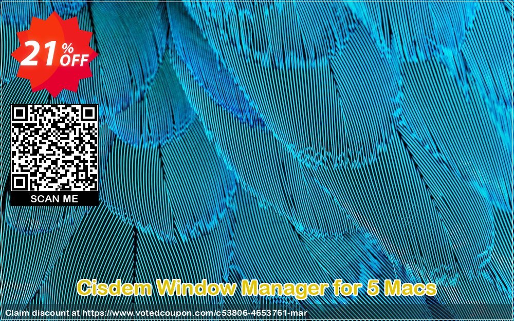 Cisdem Window Manager for 5 MACs Coupon Code Apr 2024, 21% OFF - VotedCoupon