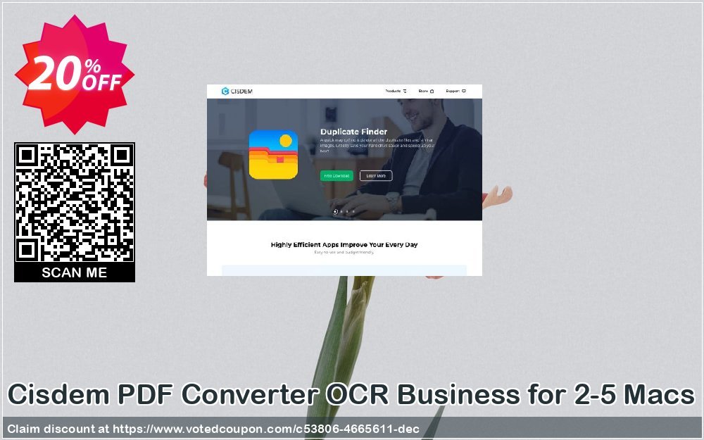 Cisdem PDF Converter OCR Business for 2-5 MACs Coupon Code Apr 2024, 20% OFF - VotedCoupon
