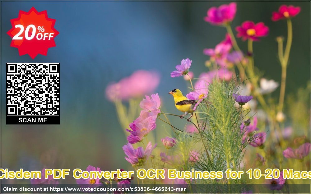 Cisdem PDF Converter OCR Business for 10-20 MACs Coupon Code Apr 2024, 20% OFF - VotedCoupon