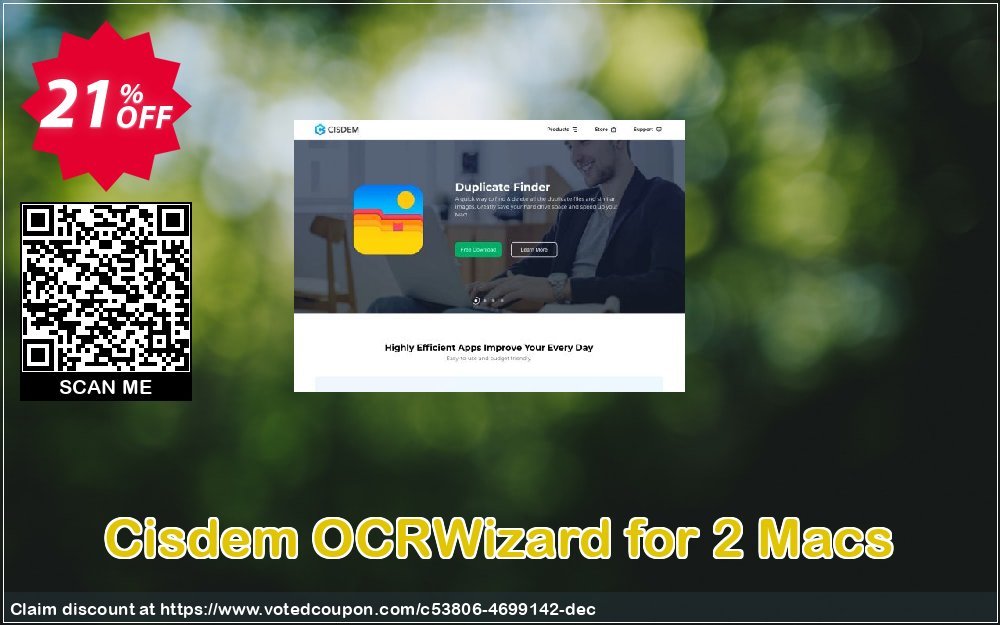 Cisdem OCRWizard for 2 MACs Coupon, discount Cisdem OCRWizard for Mac - License for 2 Macs best promo code 2024. Promotion: best promo code of Cisdem OCRWizard for Mac - License for 2 Macs 2024