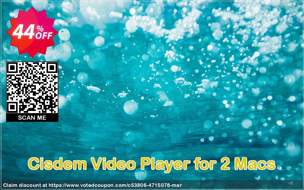 Cisdem Video Player for 2 MACs Coupon Code Apr 2024, 44% OFF - VotedCoupon