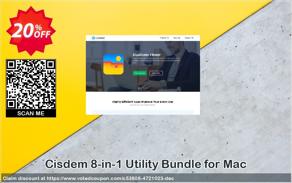 Cisdem 8-in-1 Utility Bundle for MAC Coupon, discount Cisdem 8-in-1 Utility Bundle for Mac Imposing discounts code 2024. Promotion: Imposing discounts code of Cisdem 8-in-1 Utility Bundle for Mac 2024