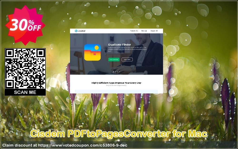 Cisdem PDFtoPagesConverter for MAC Coupon, discount Cisdem PDFtoPagesConverter for Mac - Single License amazing discount code 2024. Promotion: Promo code of Cisdem.com