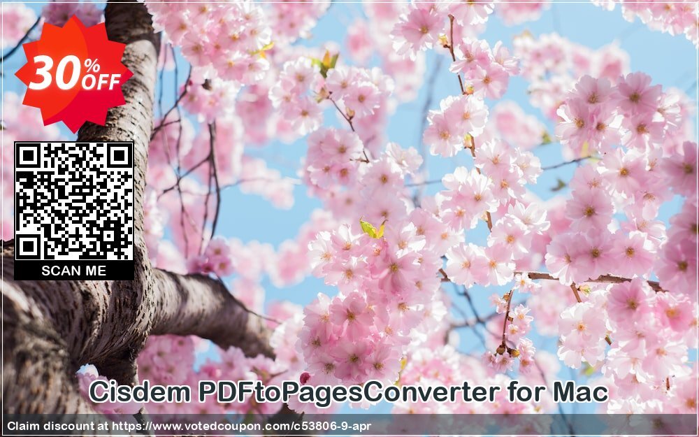 Cisdem PDFtoPagesConverter for MAC Coupon, discount Cisdem PDFtoPagesConverter for Mac - Single License amazing discount code 2024. Promotion: Promo code of Cisdem.com