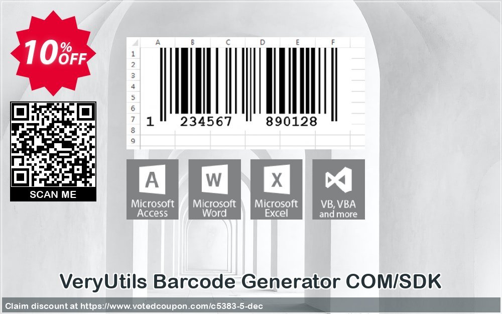 VeryUtils Barcode Generator COM/SDK Coupon, discount 10% OFF VeryUtils Barcode Generator COM/SDK, verified. Promotion: Wonderful discounts code of VeryUtils Barcode Generator COM/SDK, tested & approved