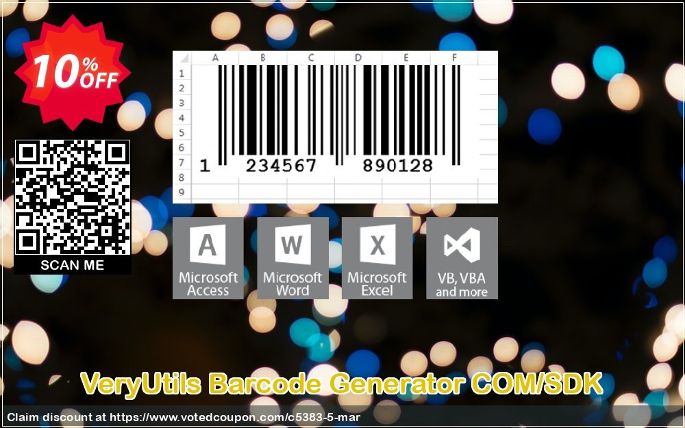 VeryUtils Barcode Generator COM/SDK Coupon, discount 10% OFF VeryUtils Barcode Generator COM/SDK, verified. Promotion: Wonderful discounts code of VeryUtils Barcode Generator COM/SDK, tested & approved