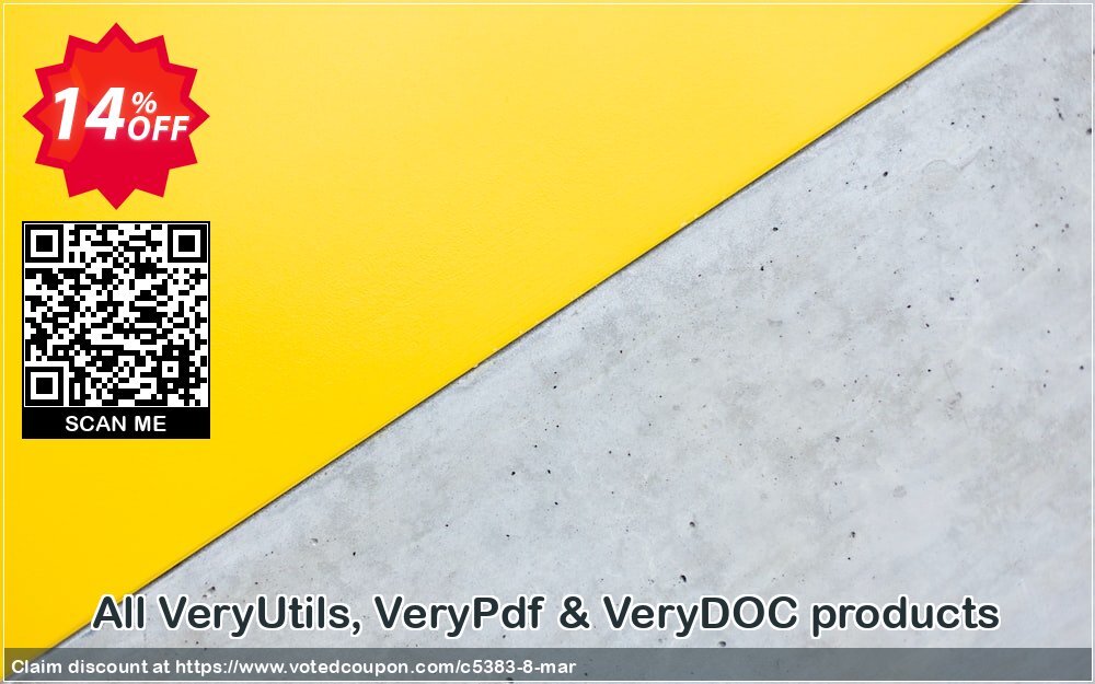 All VeryUtils, VeryPdf & VeryDOC products Coupon, discount 10% OFF All VeryUtils, VeryPdf & VeryDOC products, verified. Promotion: Wonderful discounts code of All VeryUtils, VeryPdf & VeryDOC products, tested & approved