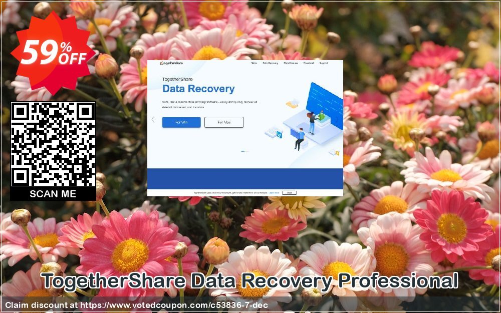 TogetherShare Data Recovery Professional Coupon, discount 30% OFF TogetherShare Data Recovery Professional, verified. Promotion: Amazing promo code of TogetherShare Data Recovery Professional, tested & approved