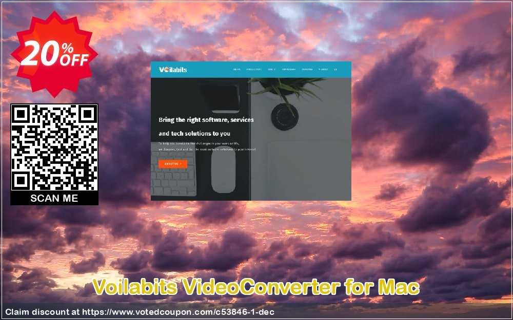 Voilabits VideoConverter for MAC Coupon, discount 20% Discount Voilabits (53846). Promotion: 