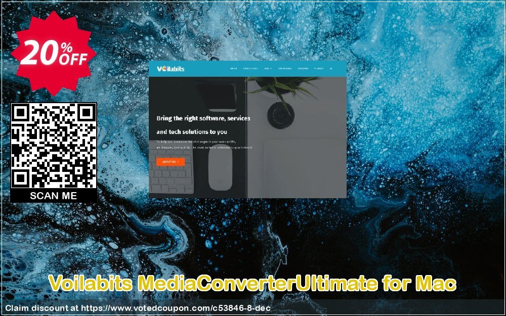 Voilabits MediaConverterUltimate for MAC Coupon, discount 20% Discount Voilabits (53846). Promotion: 