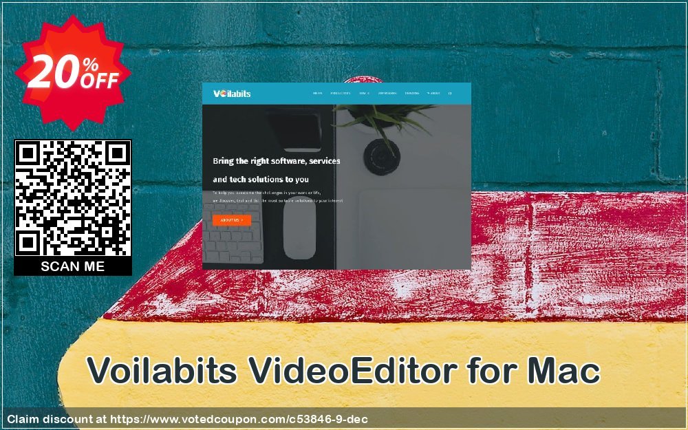 Voilabits VideoEditor for MAC Coupon, discount 20% Discount Voilabits (53846). Promotion: 